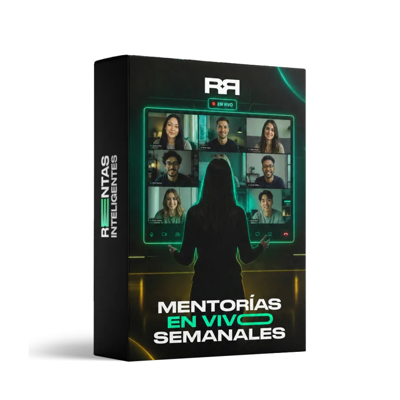 Mentorías en Vivo Semanales Bono Mentorías en Vivo Semanales de Rentas Inteligentes con Melisa Escobar y su equipo